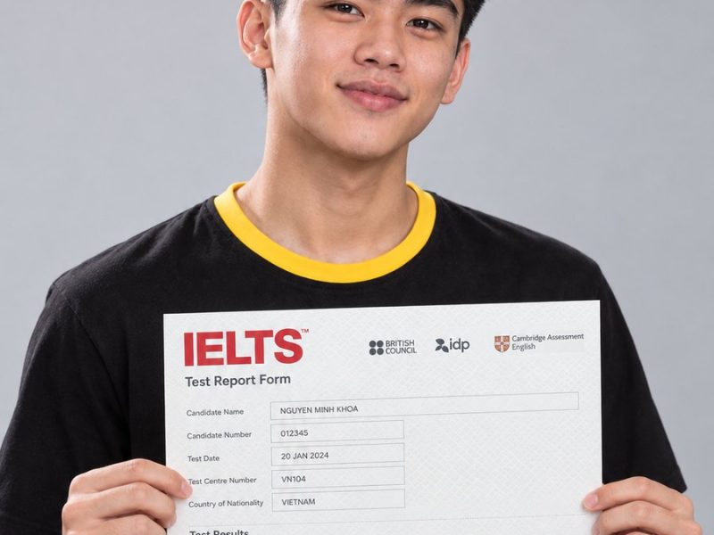 Chứng chỉ IELTS của Trần Bảo Anh