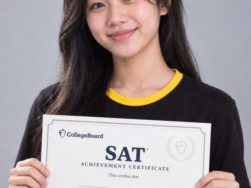 Chứng chỉ SAT của Vũ Hà Phương